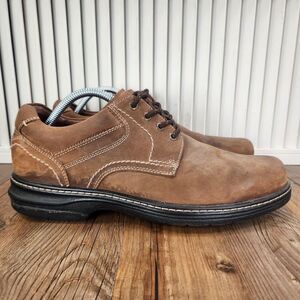 Johnston Murphy Windham XC4 25-2846 Men Sz 9M Brown Leather Soft Toe Derby Shoes